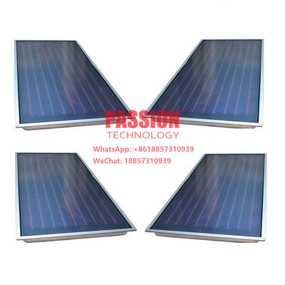 Bộ thu năng lượng mặt trời dạng tấm phẳng bằng đồng đỏ Máy nước nóng năng lượng mặt trời áp suất nhỏ gọn 250L