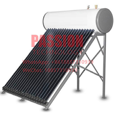 150L Máy nước nóng năng lượng mặt trời bể chứa màu trắng 300L Bộ thu nhiệt năng lượng mặt trời áp suất trên sân thượng