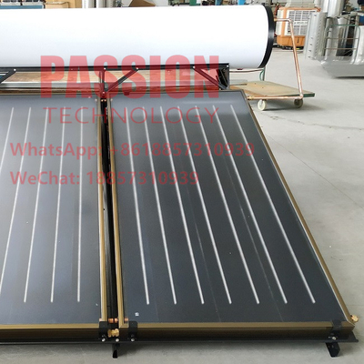 300L SS316 Bể chứa bên trong Máy nước nóng năng lượng mặt trời có áp suất Tấm phẳng thu năng lượng mặt trời
