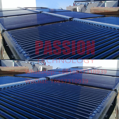 Khách sạn 2000L Máy nước nóng năng lượng mặt trời Ống thép mạ kẽm Chân không Bộ thu nhiệt mặt trời